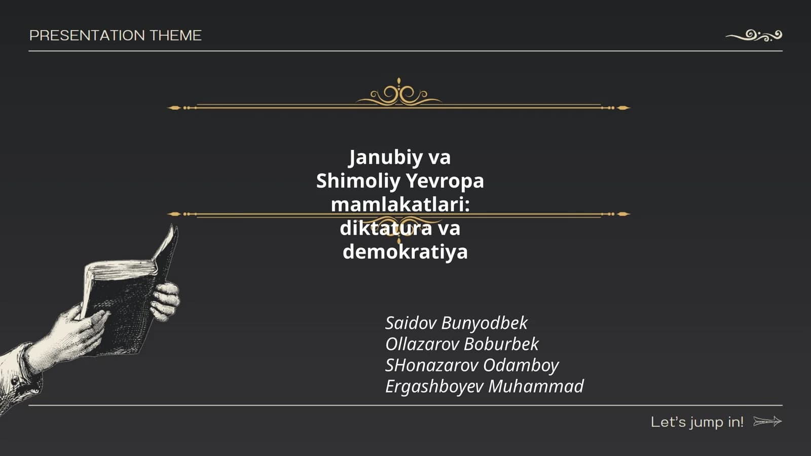Shimoliy va Janubiy Yevropa mamlakatlari: diktatura va demokratiya