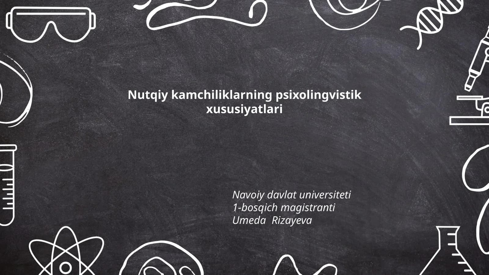 Nutqiy kamchiliklarning psixolingvistik xususiyatlari
