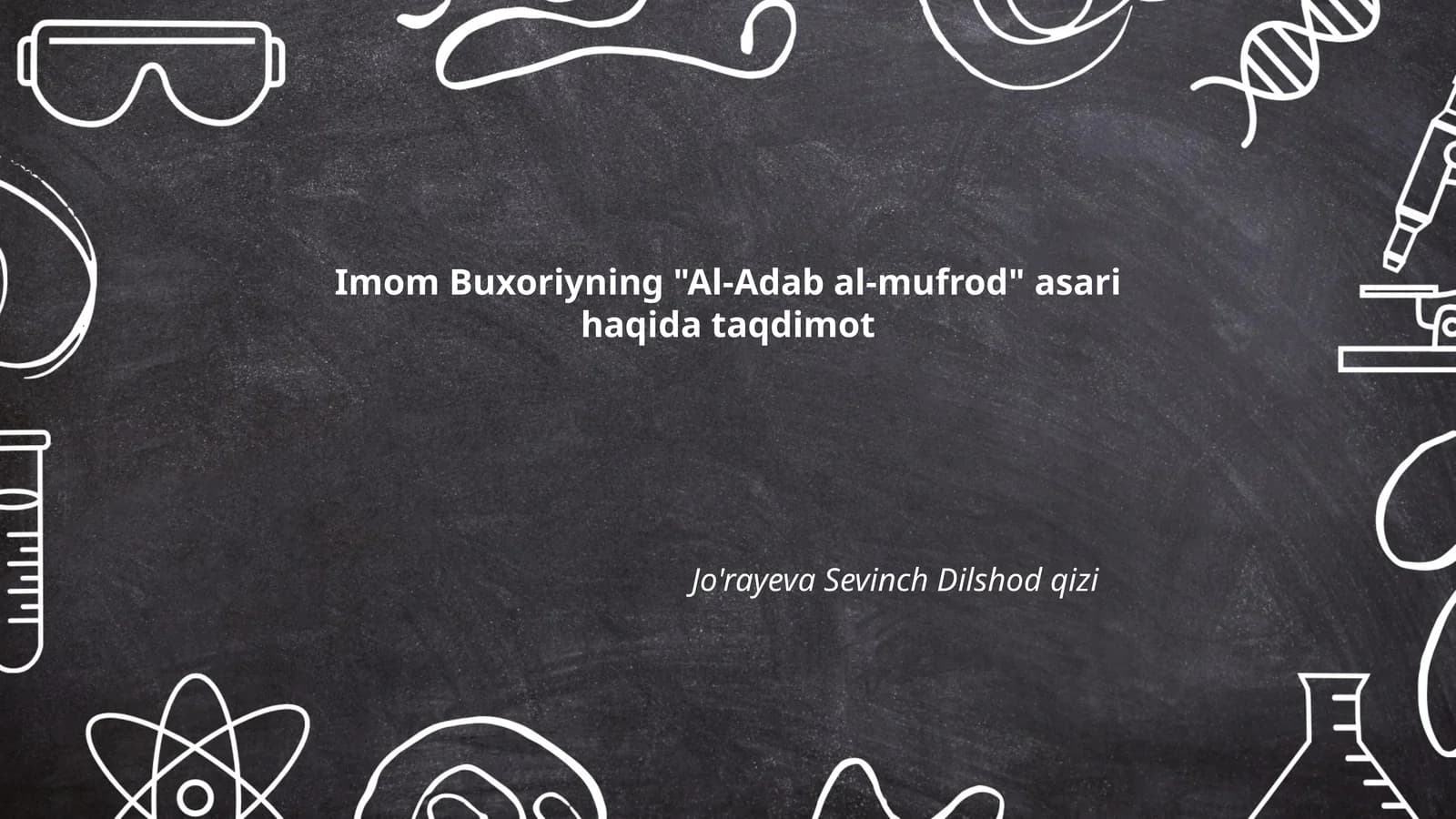"Al-Adab al-mufrod" asari