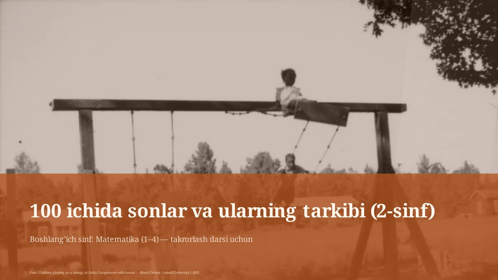 100 ichida sonlar va ularning tarkibi (2-sinf)