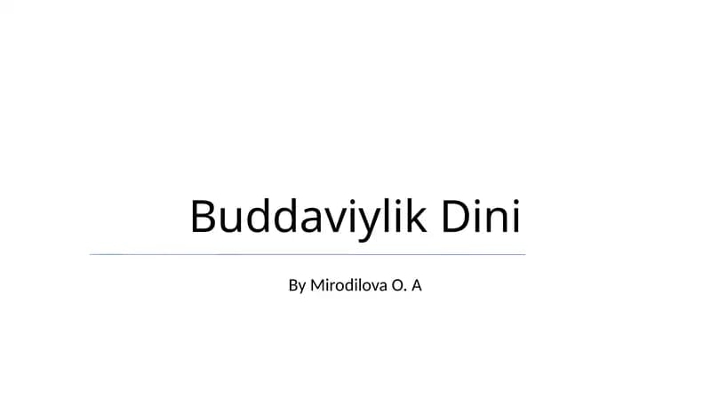 Buddaviylik Dini