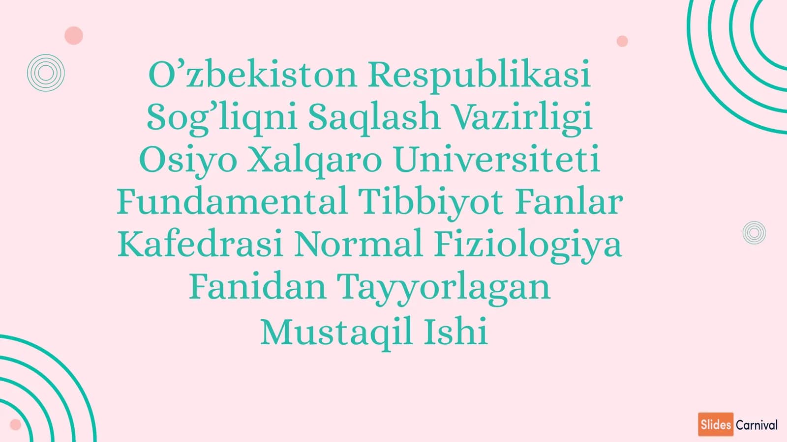 Ta'sirlash qonunlari tibbiyotda ahamiyati