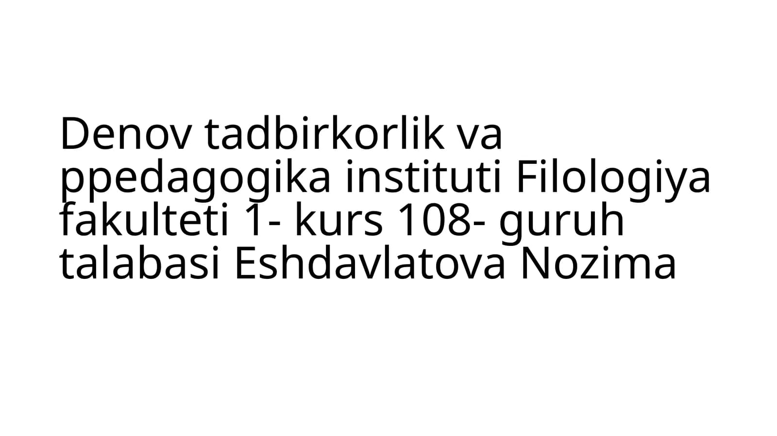 Filologiya fakulteti 1-kurs