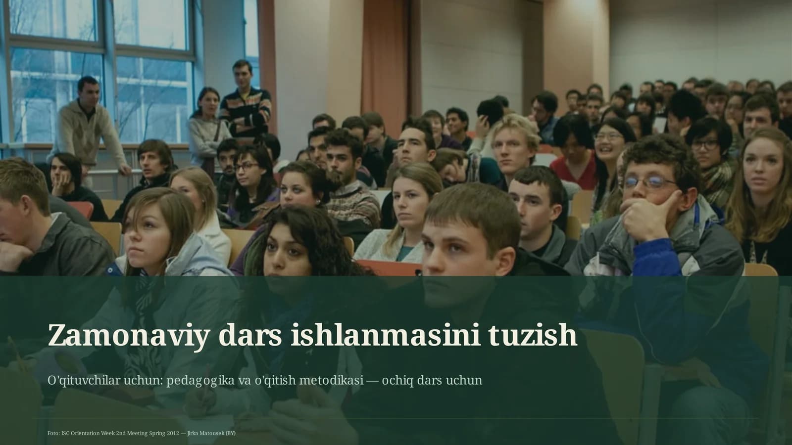 Zamonaviy dars ishlanmasini tuzish