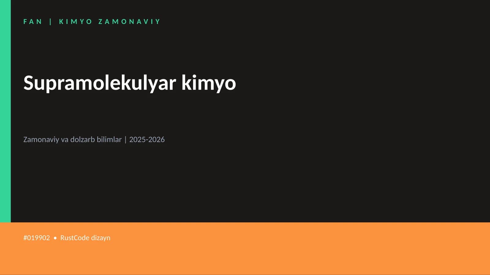 Supramolekulyar kimyo