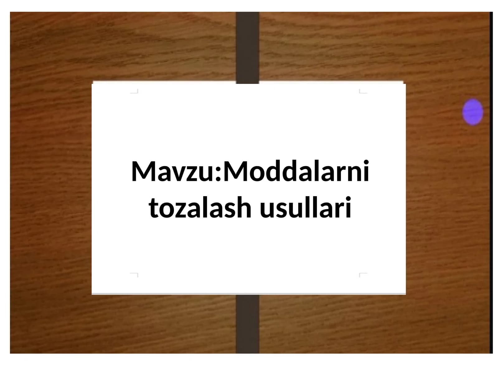Moddalarni tozalash
