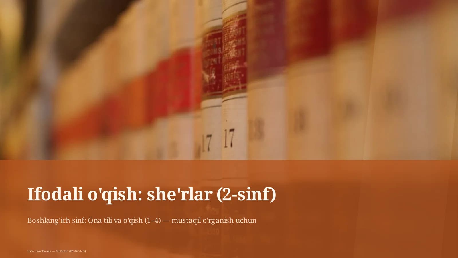Ifodali o'qish: she'rlar (2-sinf)
