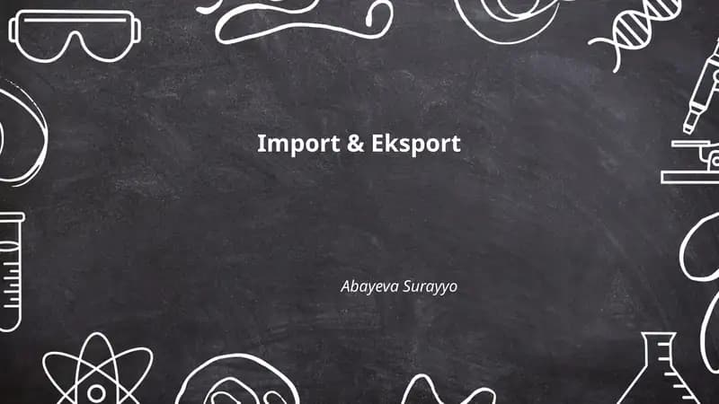 Import & Eksport