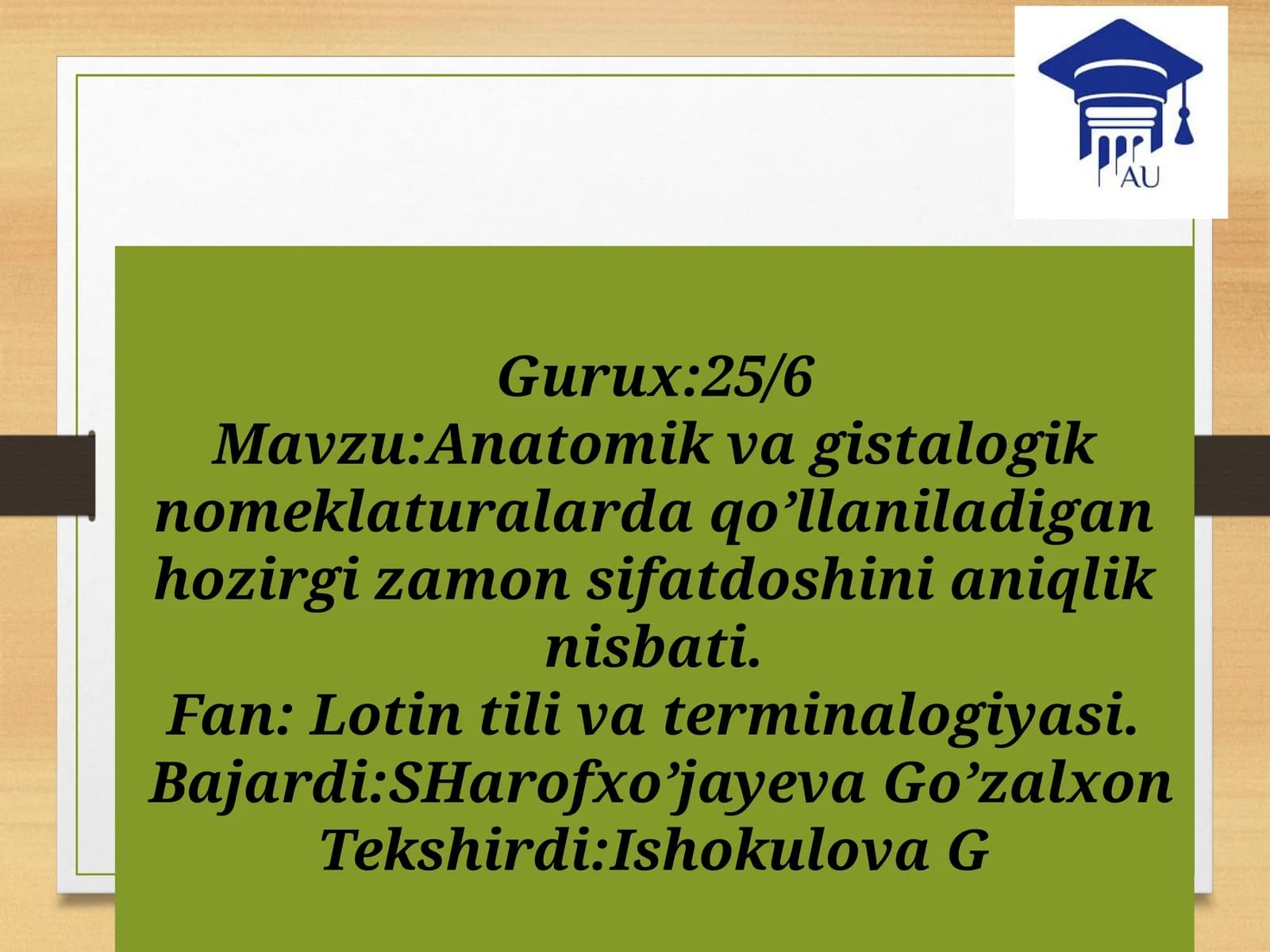Anatomik vagistologik terminologiyada sifat doshlar