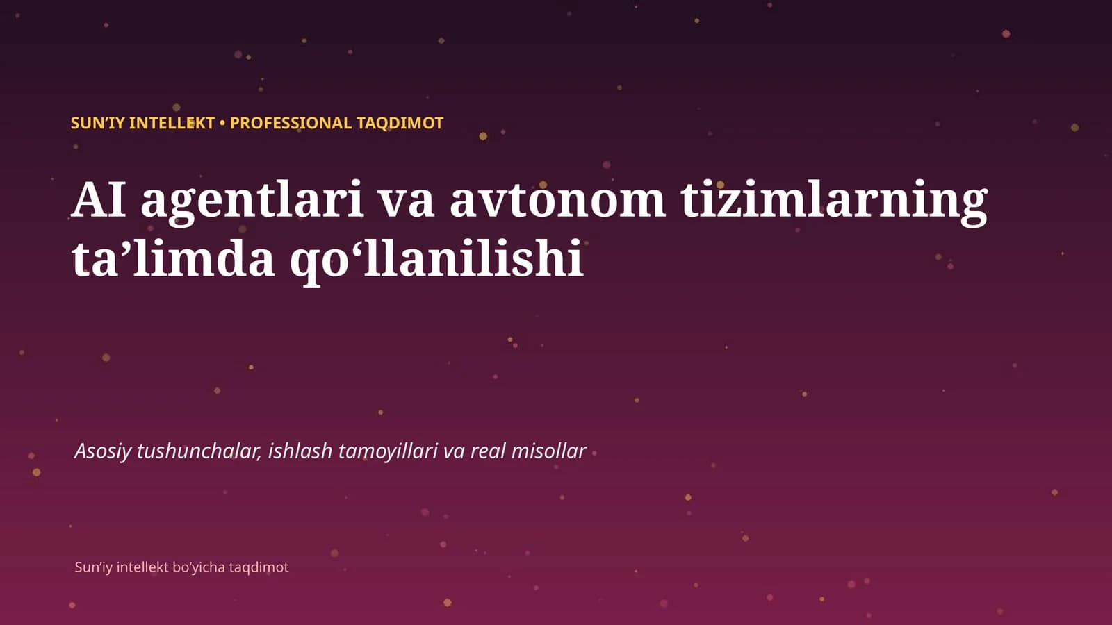 SUNʼIY INTELLEKT