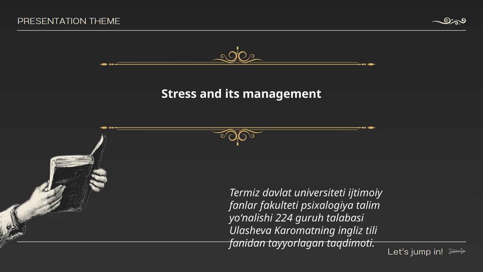 Stress and its management