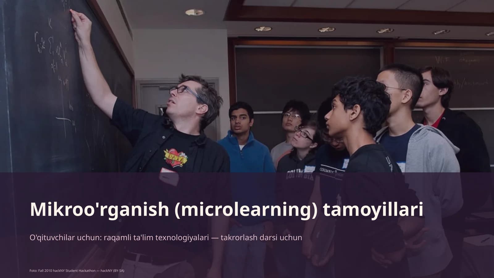 Mikroo'rganish (microlearning) tamoyillari