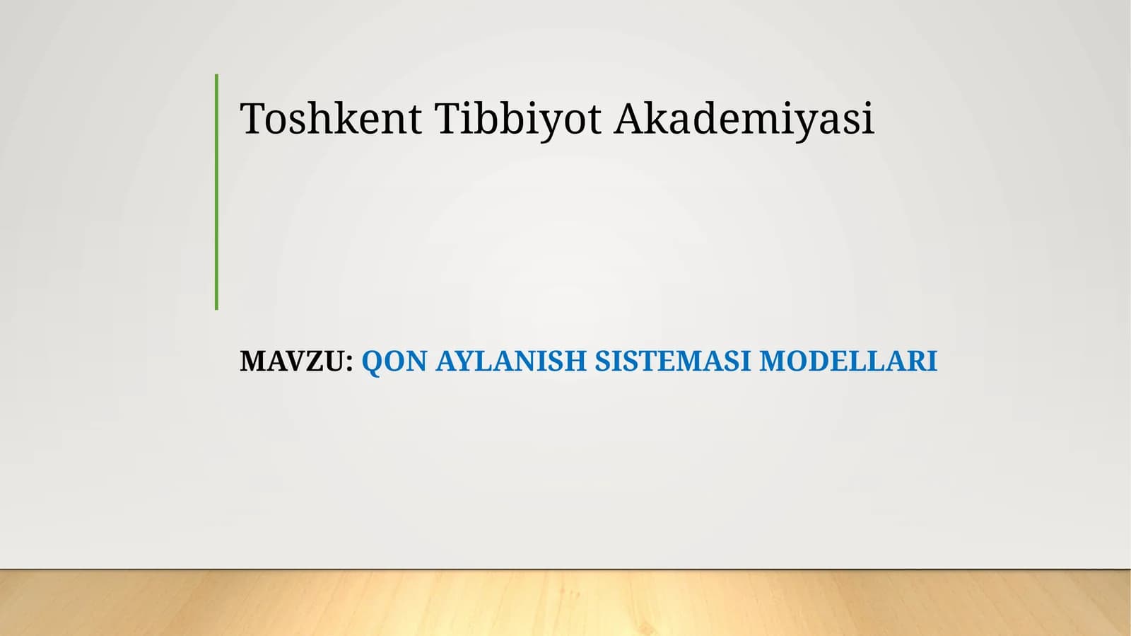 Toshkent Tibbiyot Akademiyasi