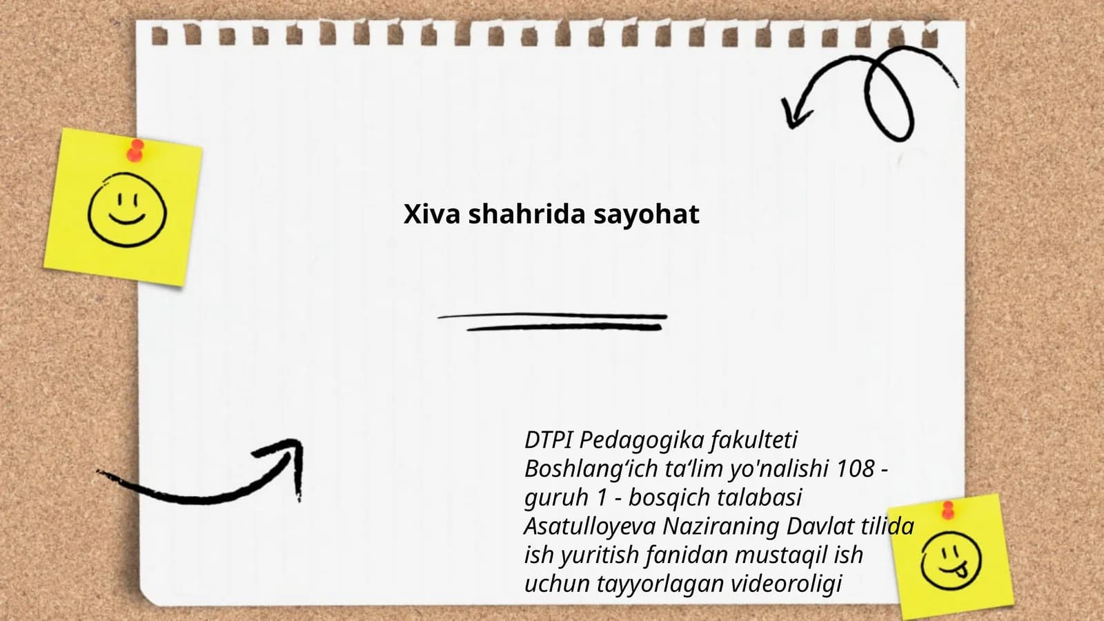 Videorolik ish yuritish fanidan