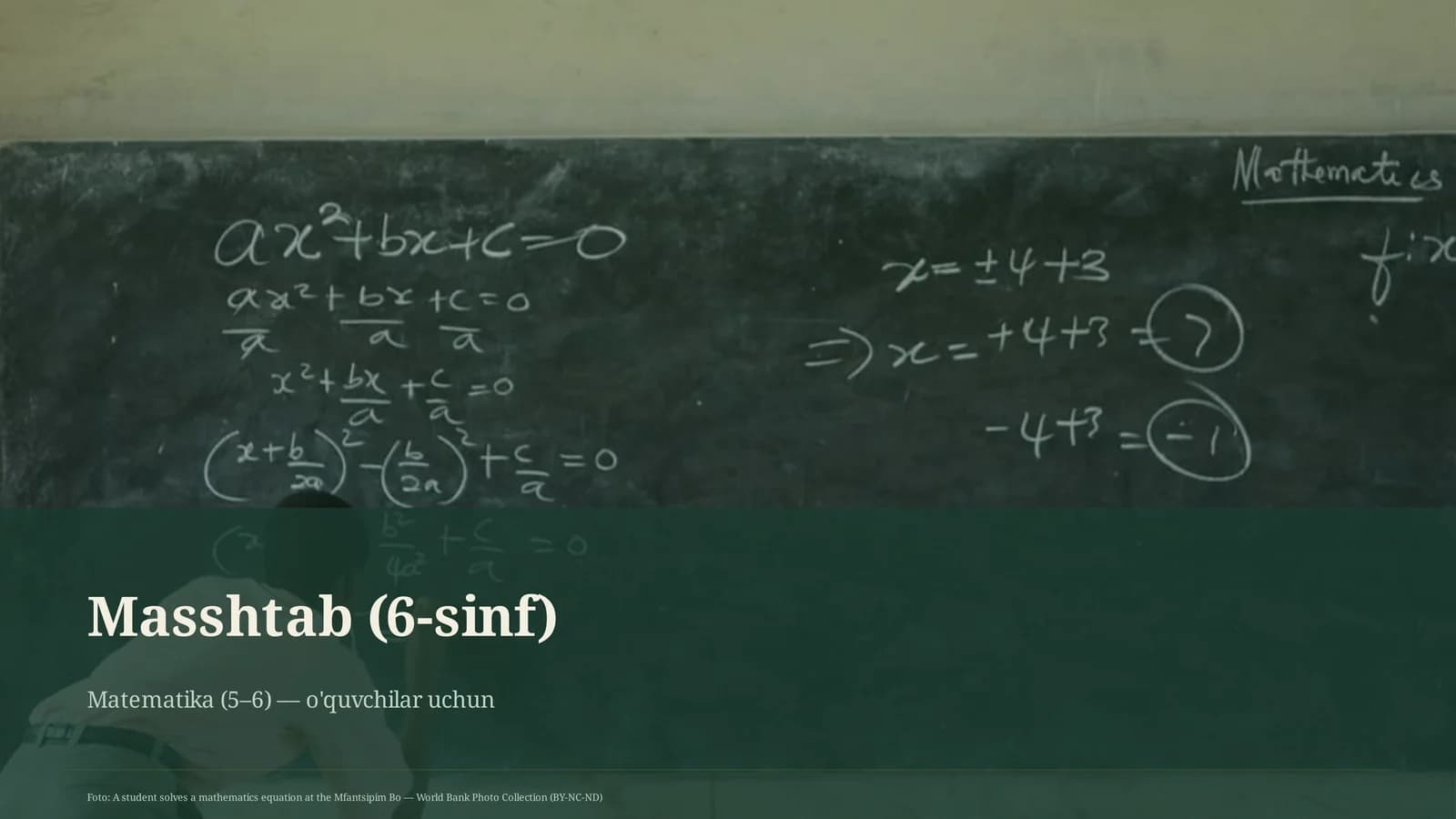 Masshtab (6-sinf)