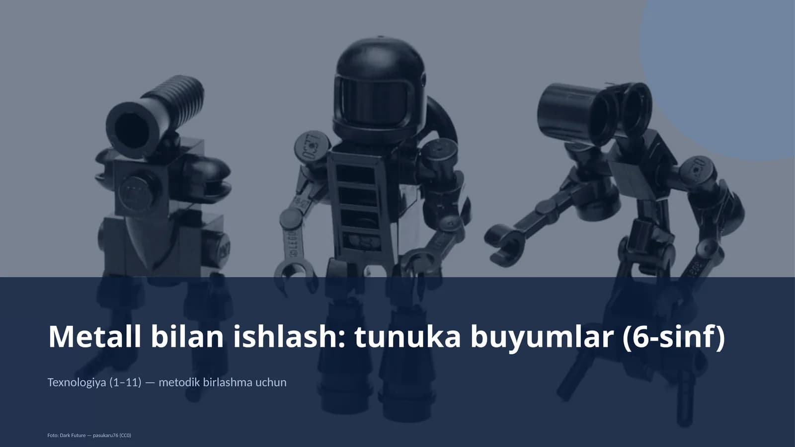 Metall bilan ishlash: tunuka buyumlar (6-sinf)