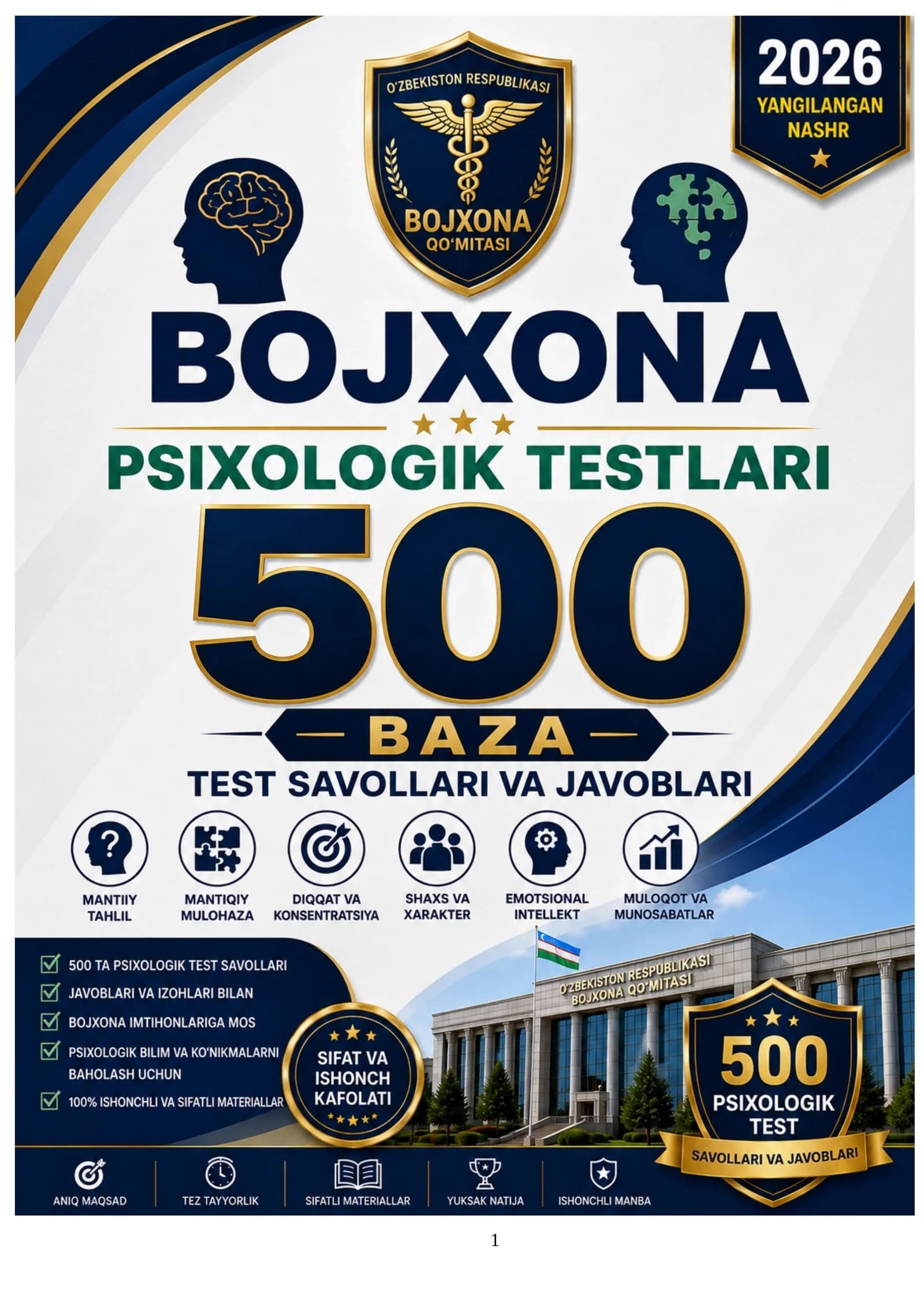 Bojxona psixologik testlari