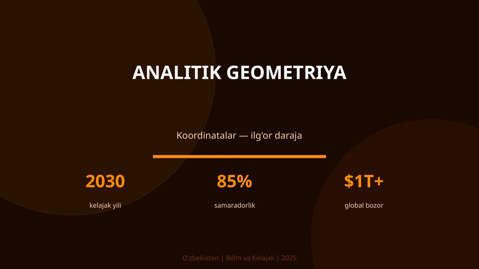 ANALITIK GEOMETRIYA