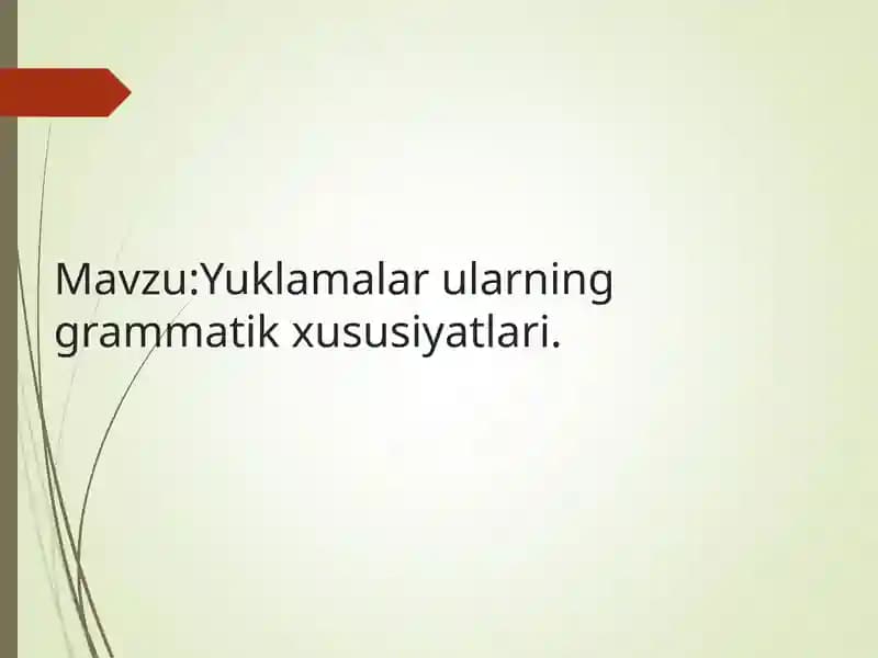 Yuklamalar