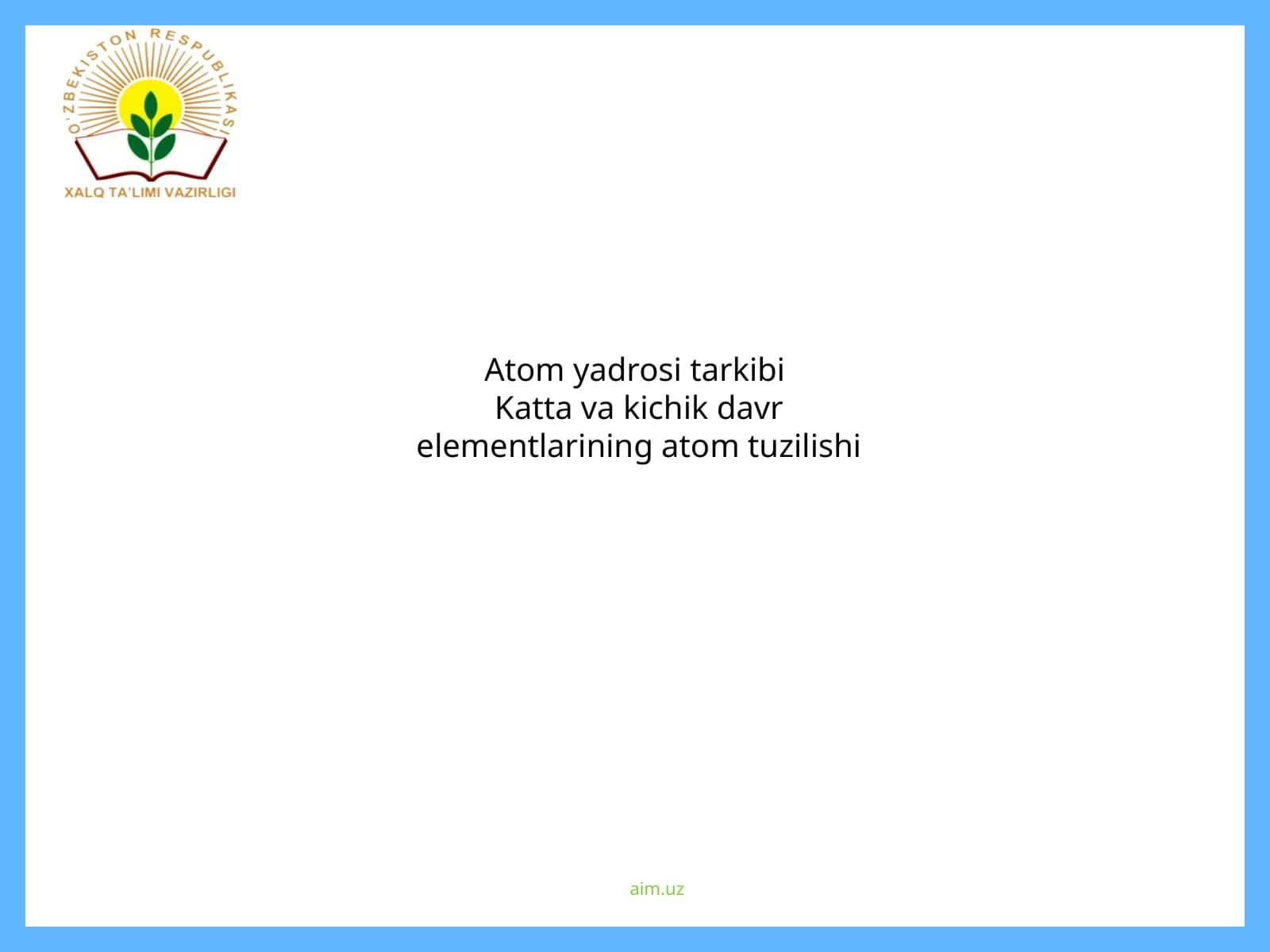 Atom yadrosi tarkibi
