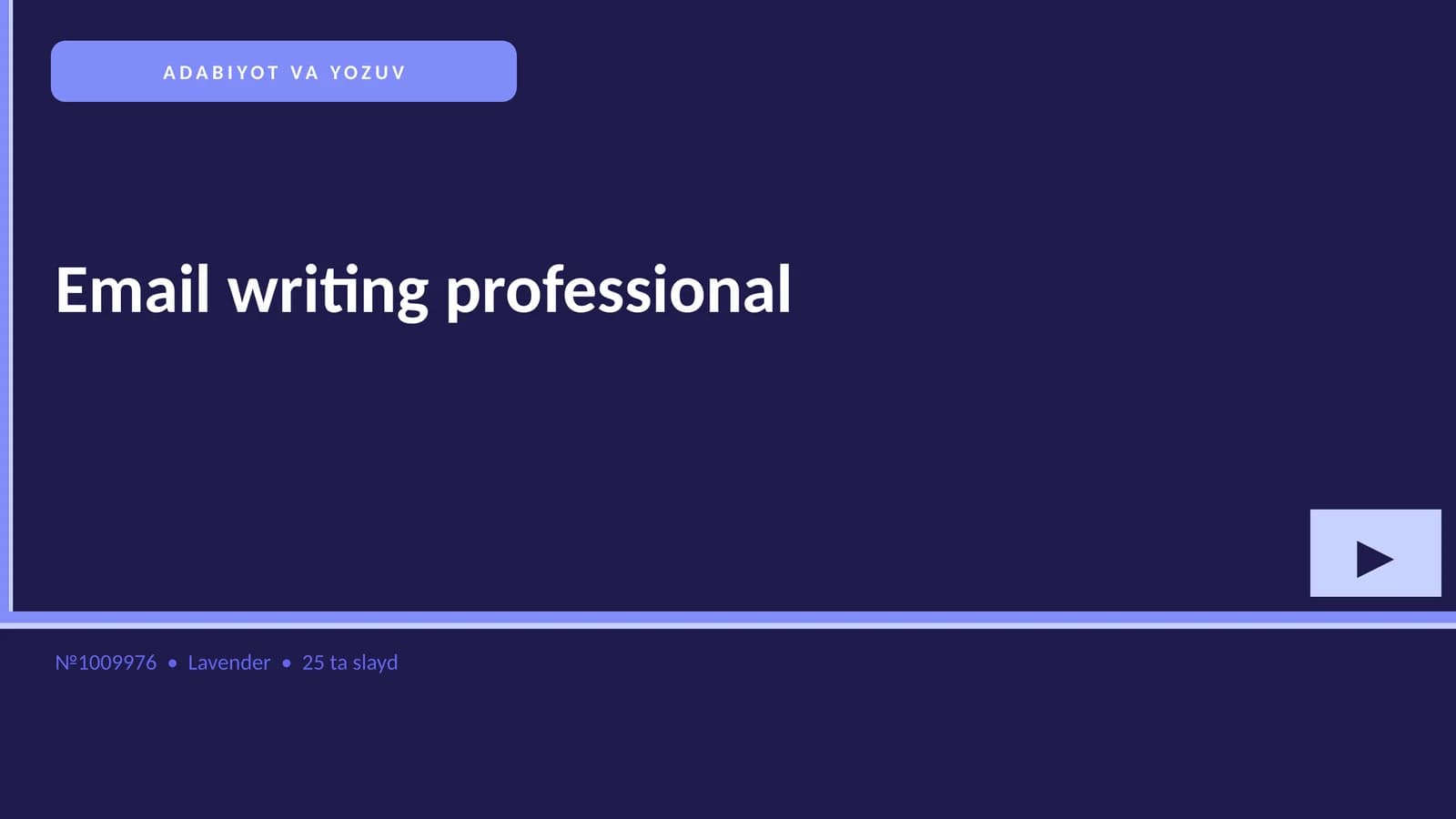 Email writing professional