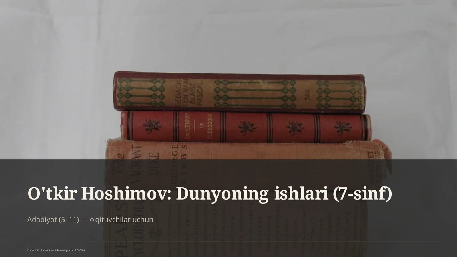 O'tkir Hoshimov: Dunyoning ishlari (7-sinf)
