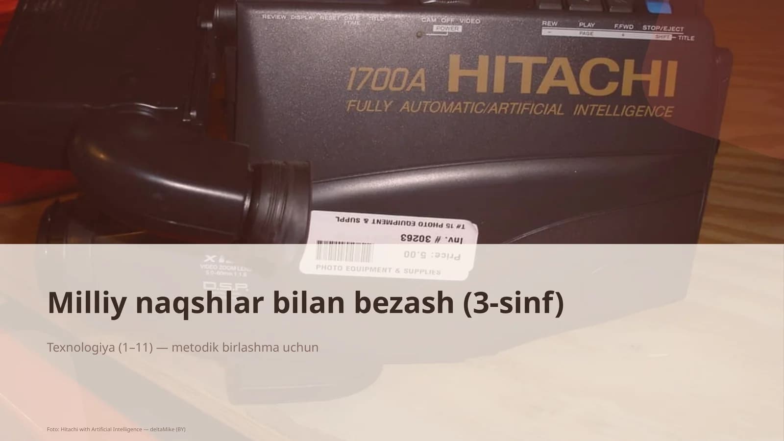 Milliy naqshlar bilan bezash (3-sinf)