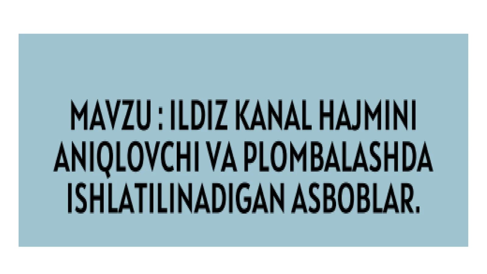 Ildiz kanal hajmini aniqlovchi vositalar