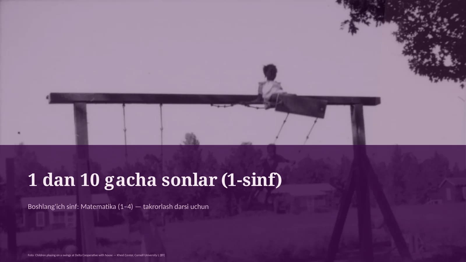 Boshlang'ich sinf: Matematika (1–4) — takrorlash darsi uchun