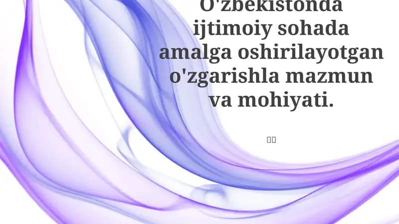 O'zbekiston ta'lim islohotlari