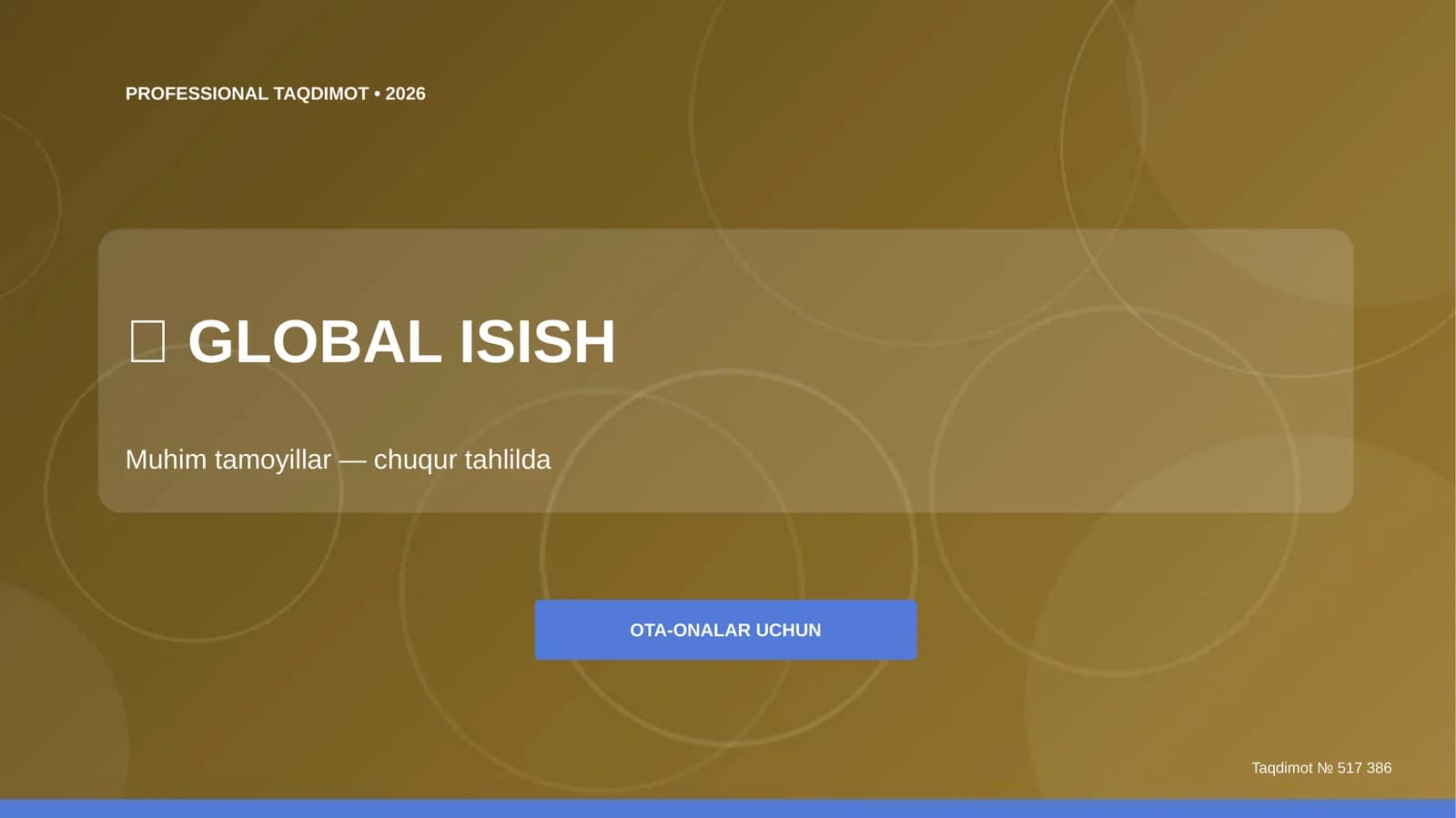 GLOBAL ISISH Muhim tamoyillar