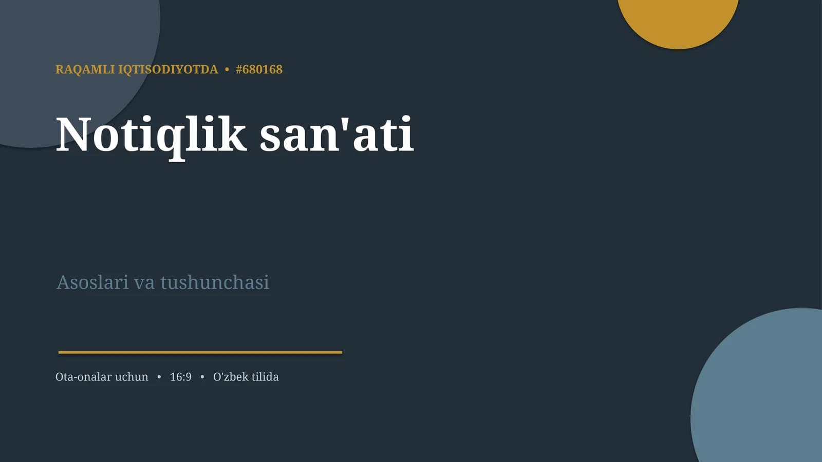 Notiqlik san'ati