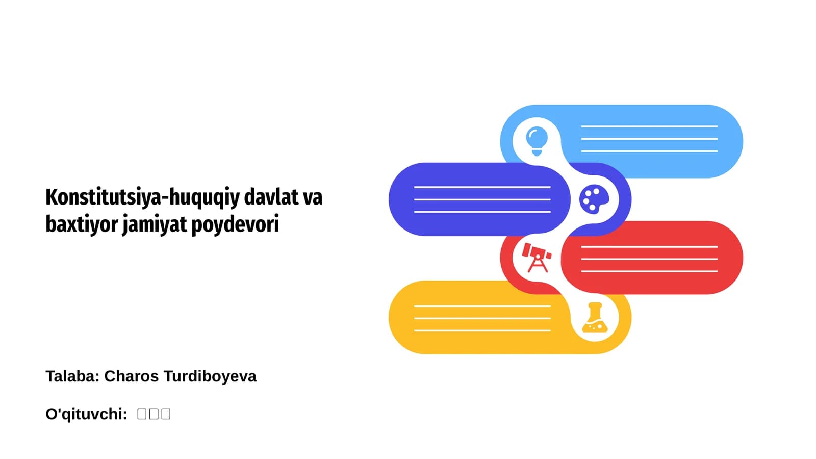 Konstitutsiya-huquqiy davlat va baxtiyor jamiyat poydevori