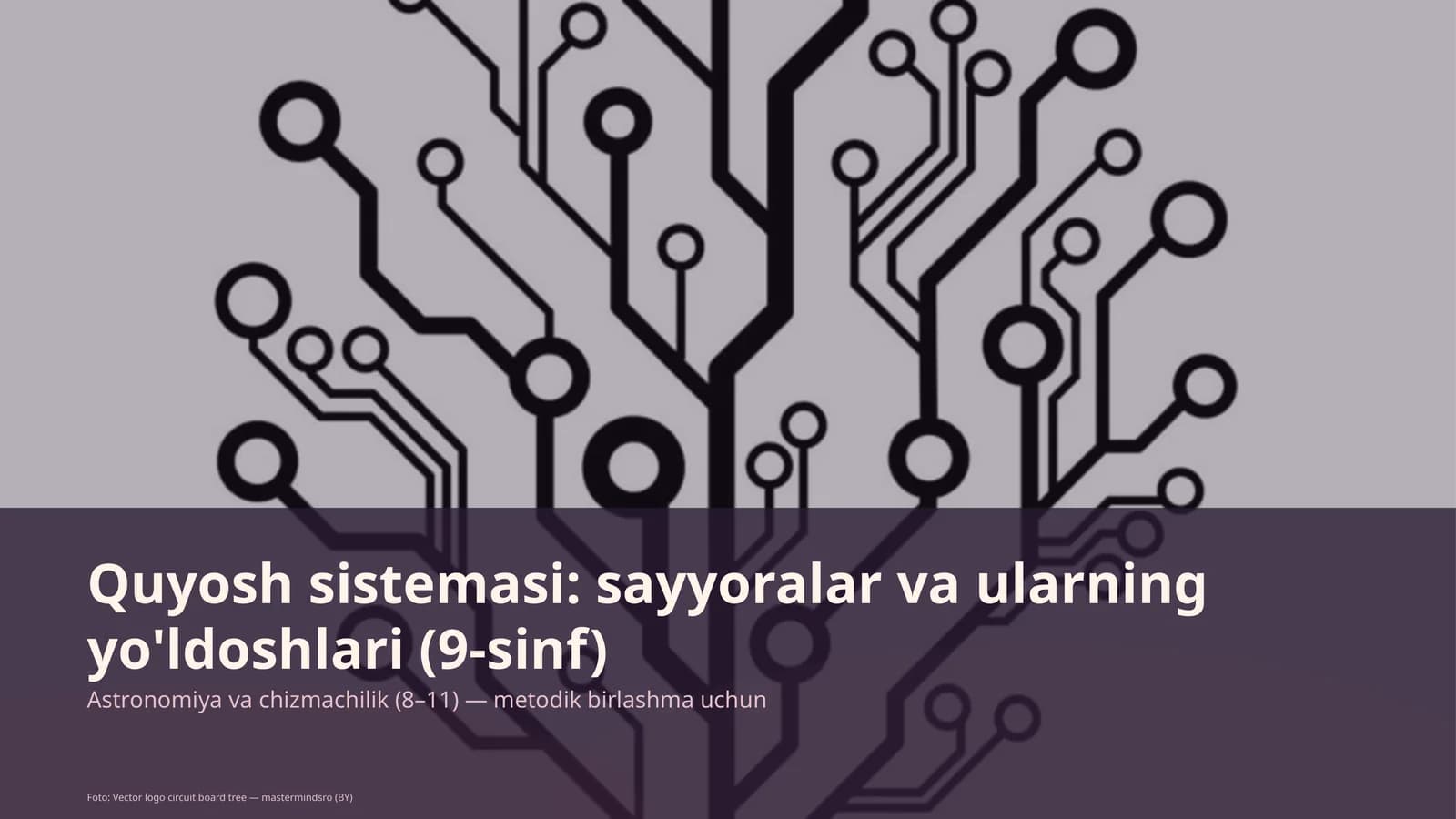 Quyosh sistemasi: sayyoralar va ularning yo'ldoshlari (9-sinf)