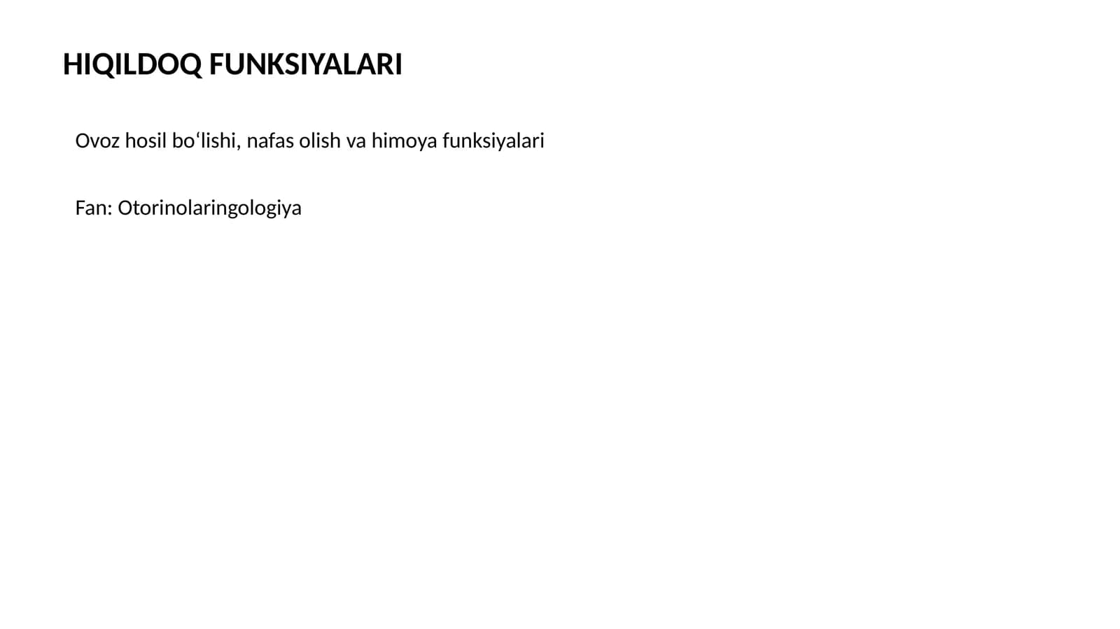 HIQILDOQ FUNKSIYALARI