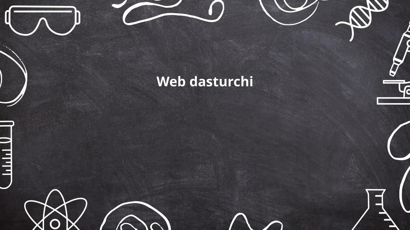 Veb dasturlash asoslari