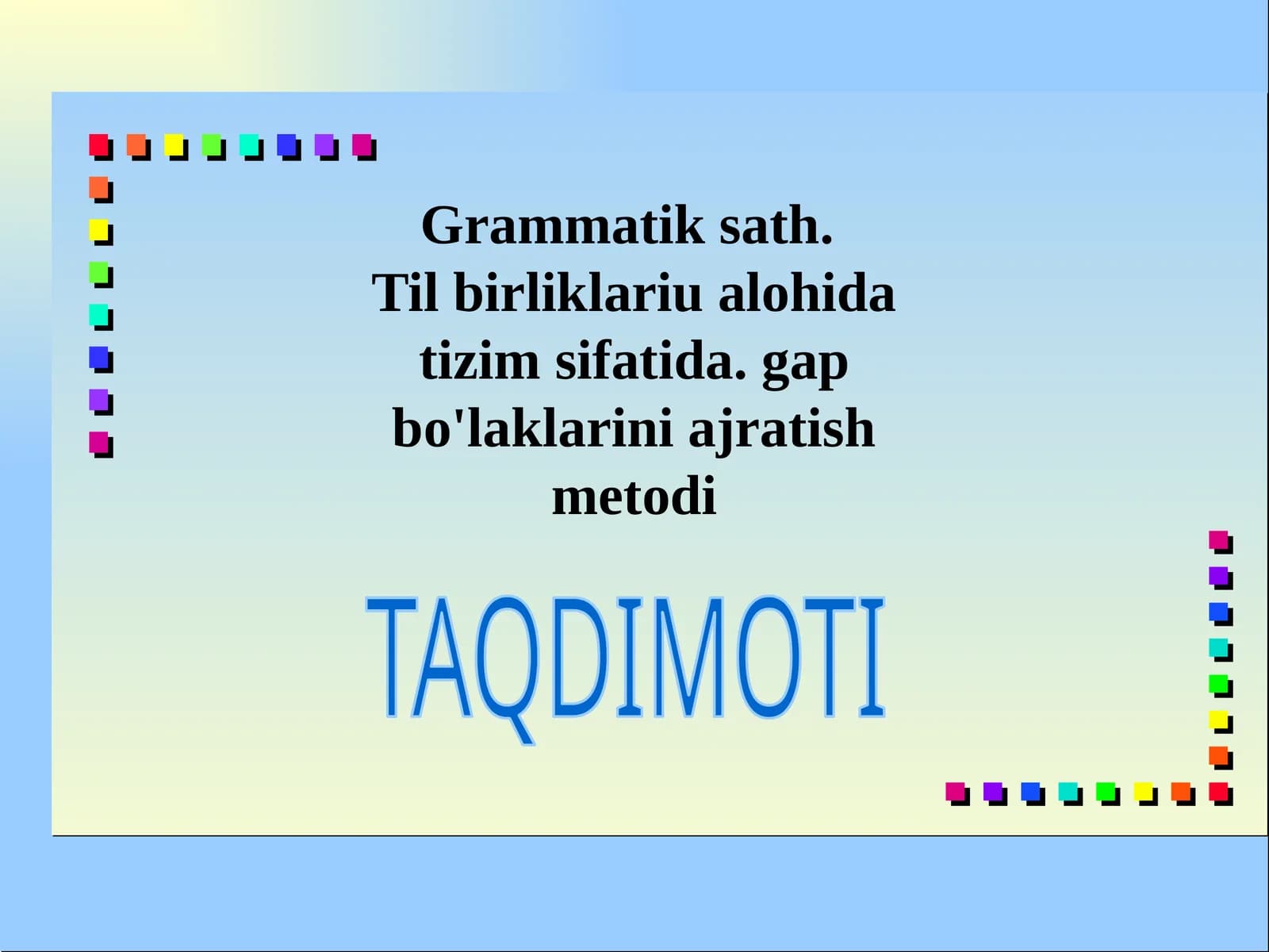 Grammatik sath