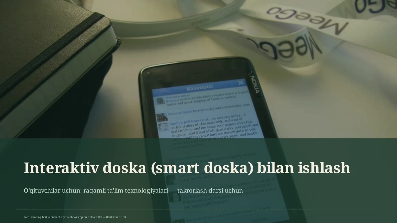 Interaktiv doska (smart doska) bilan ishlash