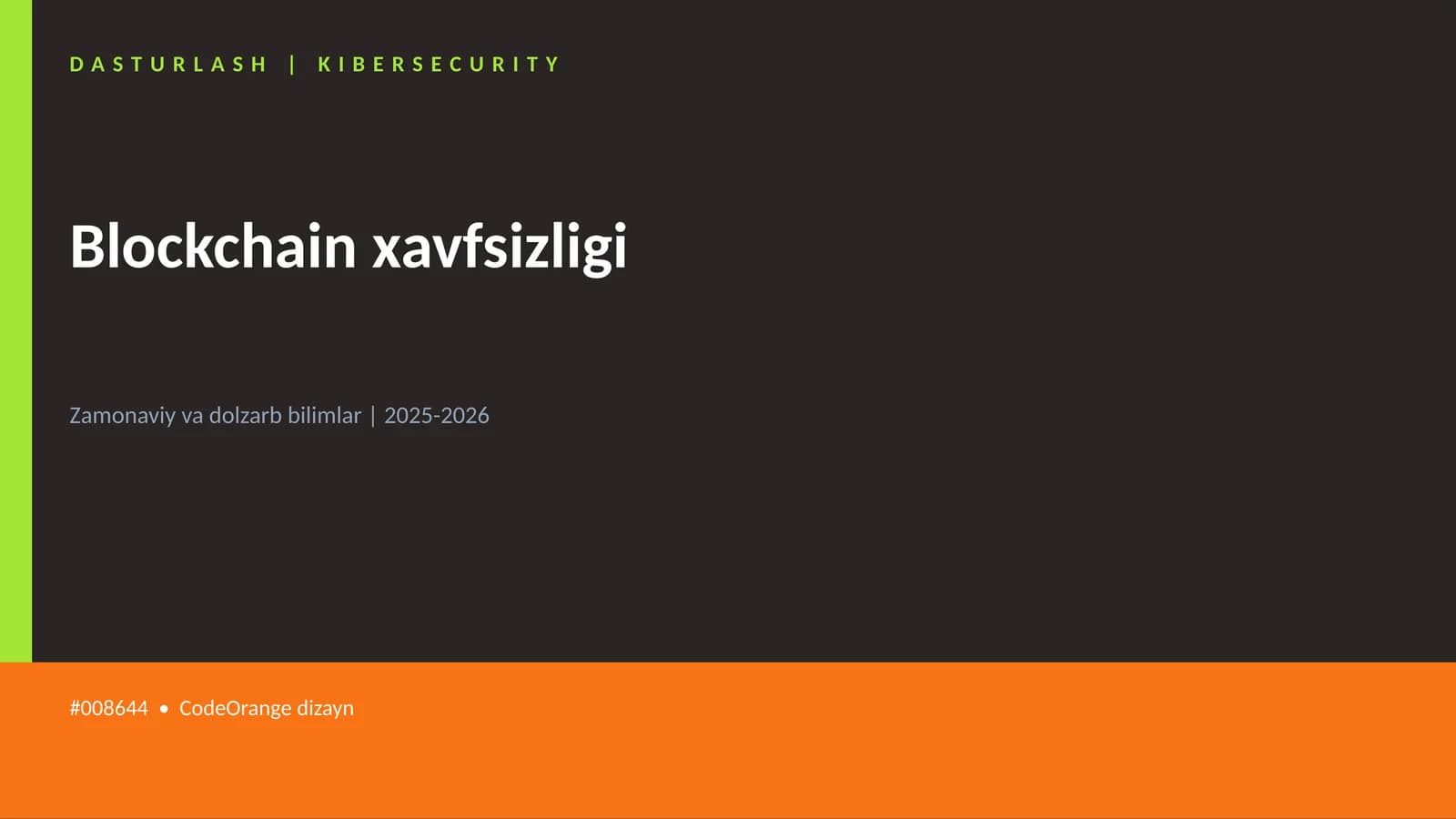 Blockchain xavfsizligi