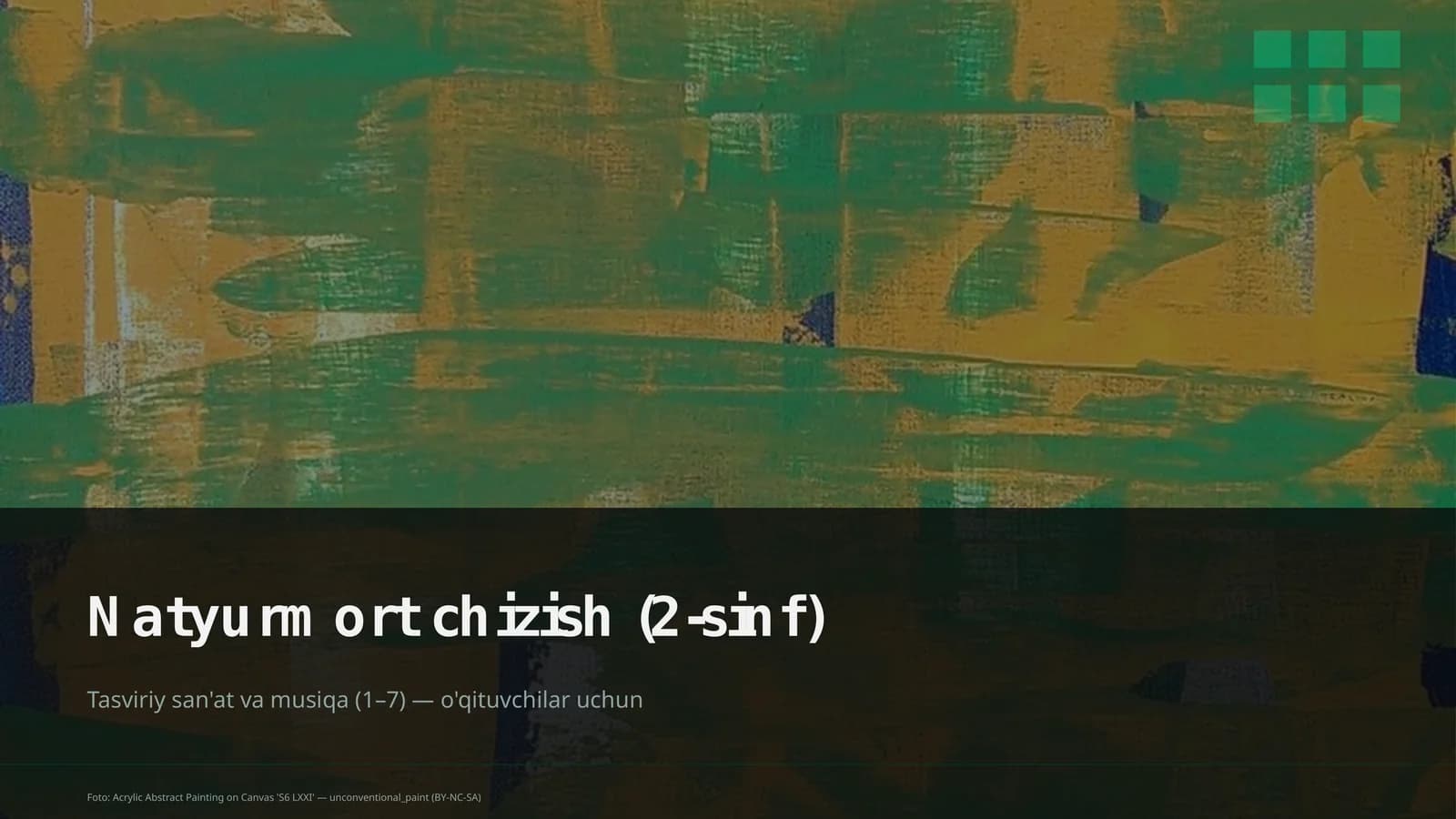 Natyurmort chizish (2-sinf)