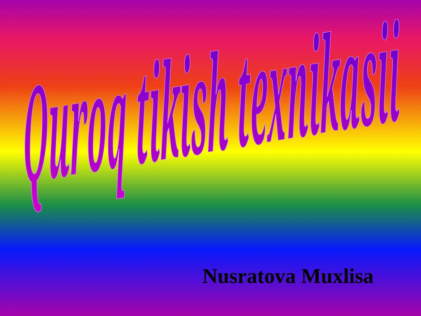Quroqtikishtexnikasii