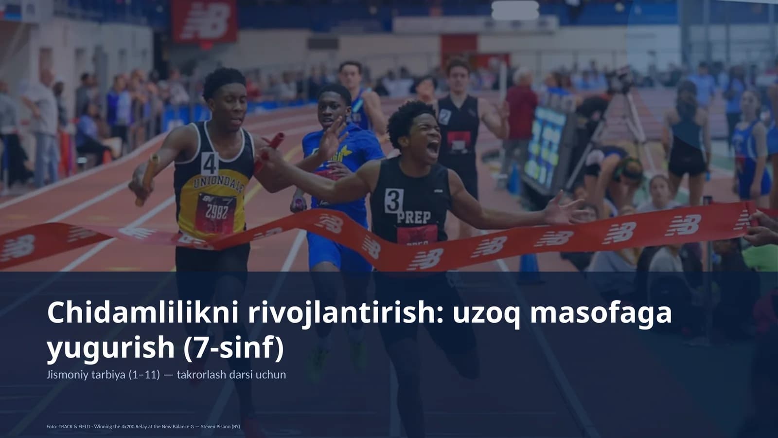 Chidamlilikni rivojlantirish: uzoq masofaga yugurish (7-sinf)