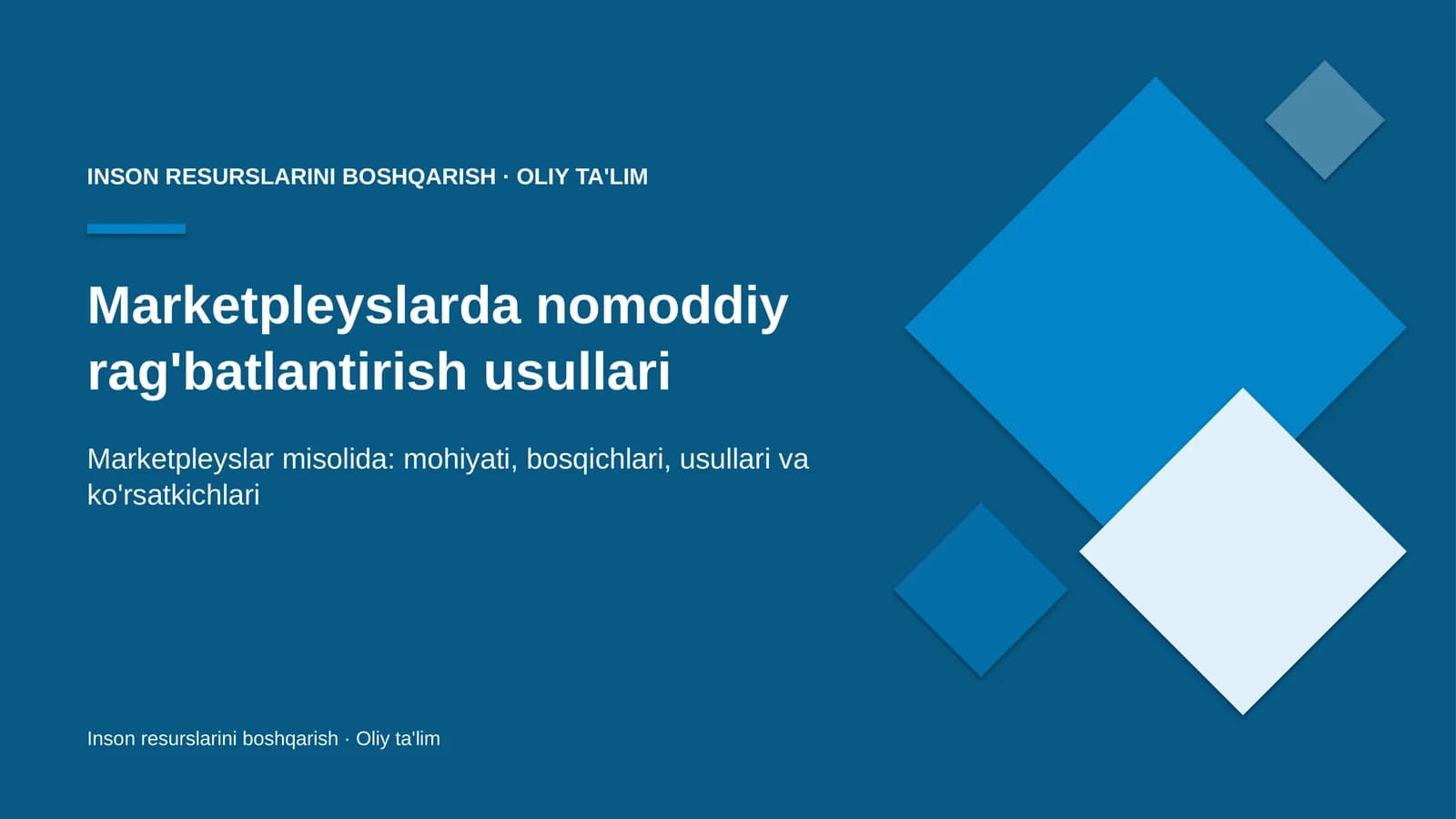 marketpleyslarda nomoddiy rag'batlantirish usullari 8425