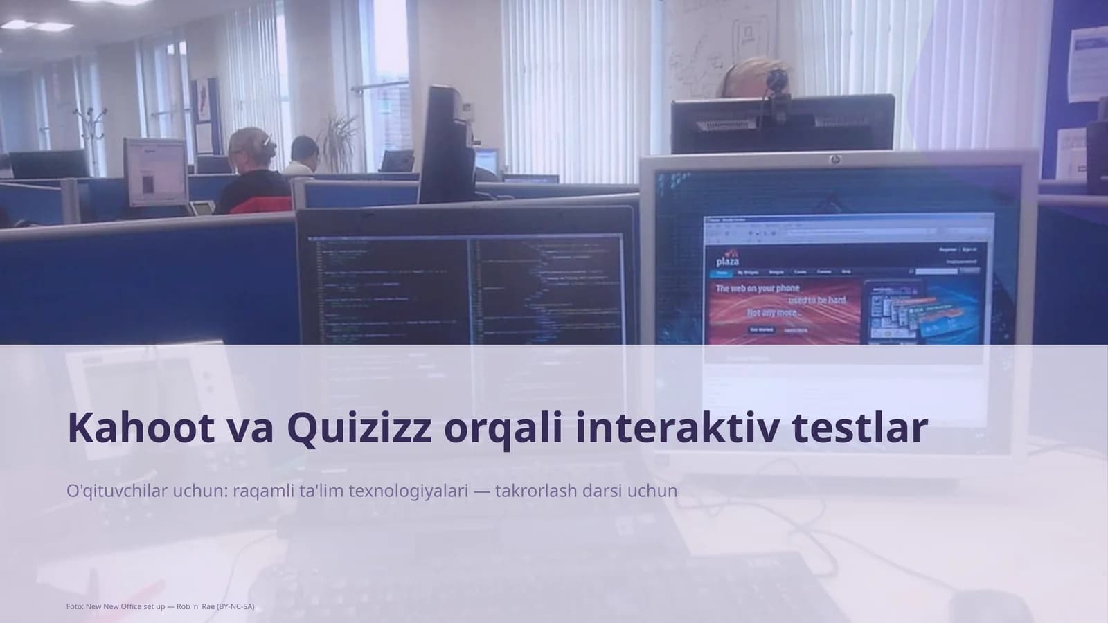 Takrorlash Darsi Uchun Kahoot va Quizizz Testlar