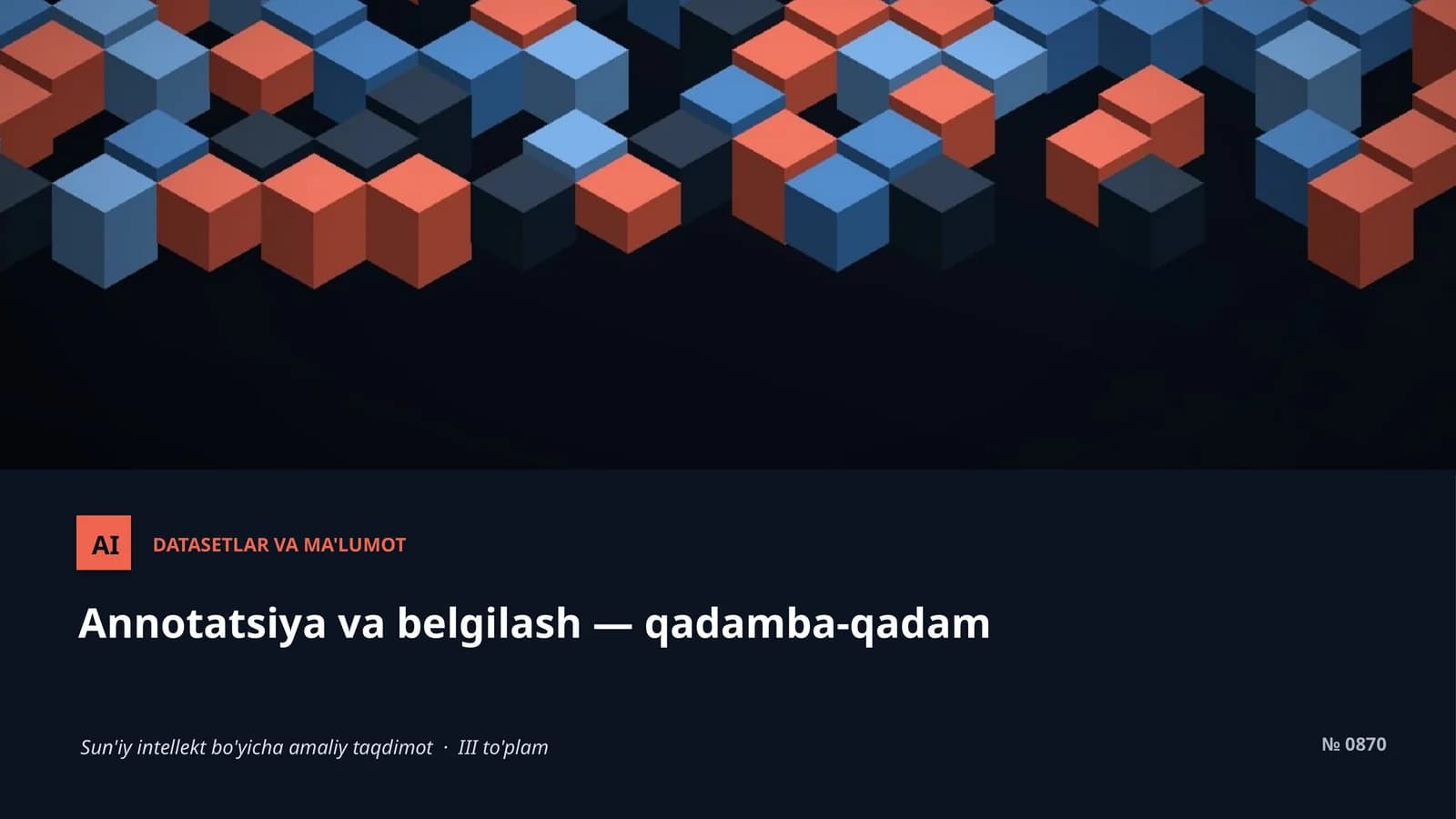 Annotatsiya va belgilash