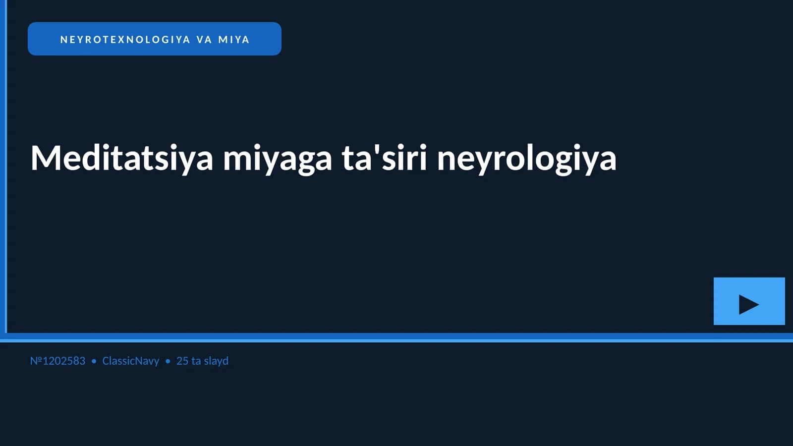 NEYROTEXNOLOGIYA VA MIYA