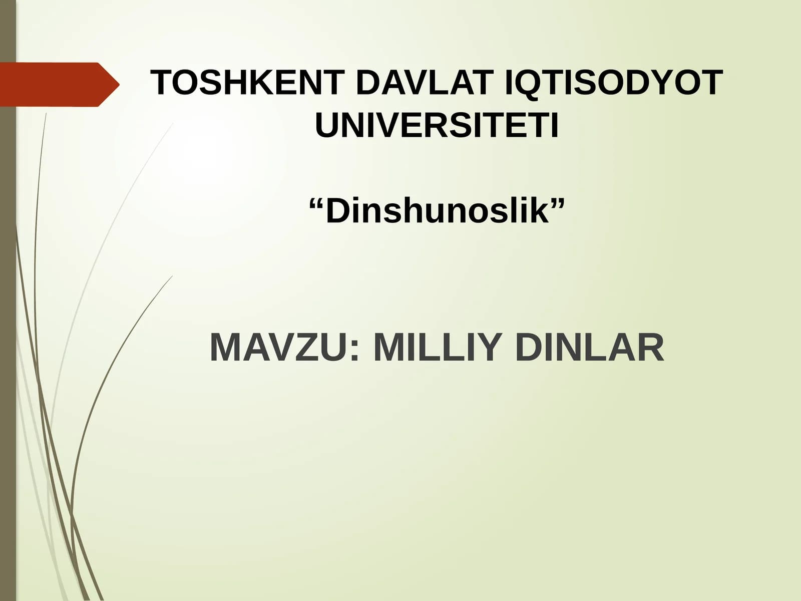 MILLIYDINLAR