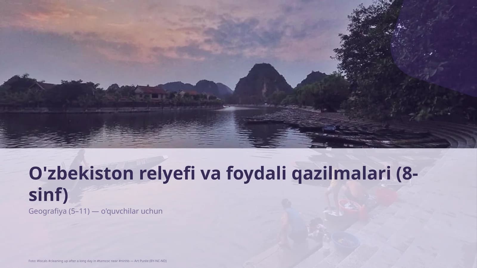 O'zbekiston relyefi va foydali qazilmalari (8-sinf)