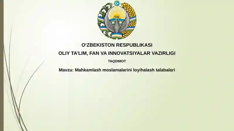 Mahkamlash moslamalari