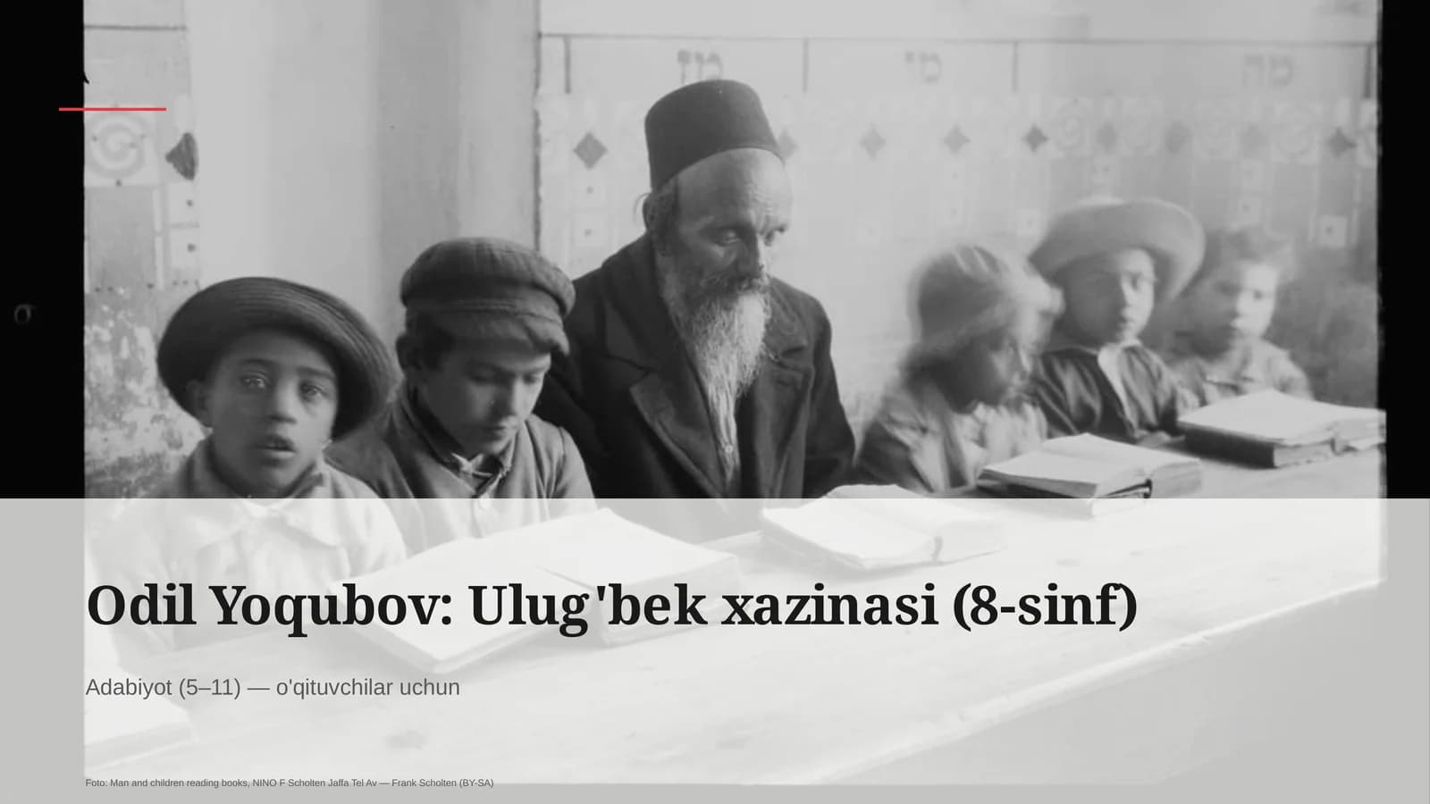 Odil Yoqubov: Ulug'bek xazinasi (8-sinf)